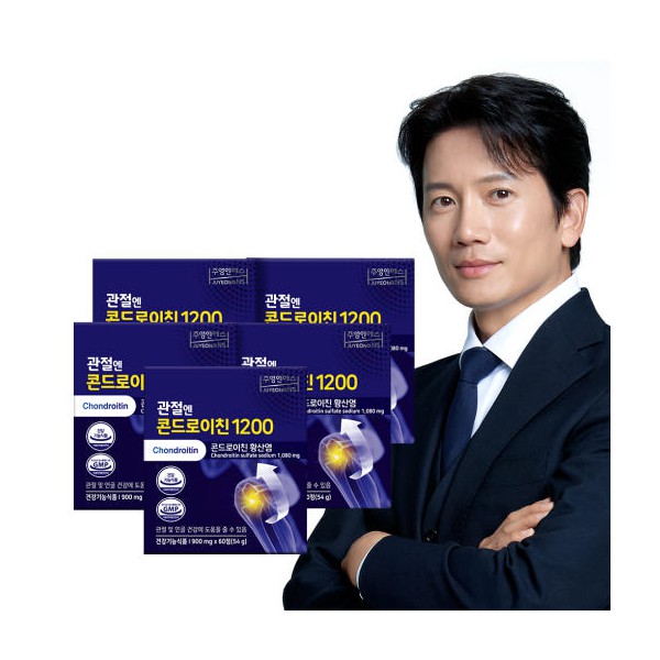 주영엔에스 관절엔 콘드로이친 1200 60정, 5개 [원산지:상세설명에 표시]